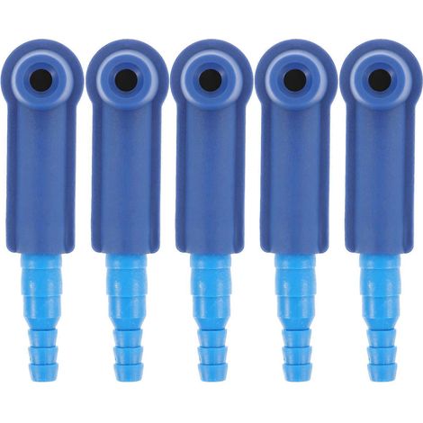 Lot de 5 adaptateurs pour pompe de purge d'huile automobile, connecteurs de tuyaux de pompage professionnels-5X1.5cm-Blue (1/3)