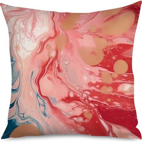 Housse de Coussin Design Effet Marbre (1/5)