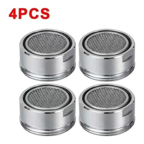 4Pcs Aérateur de Robinet de Salle de Bain de Rechange - 15"/16" 24mm Aérateur de Robinet d'Évier de Cuisine Fixation de Robinet d'Évier de Salle de Bain Aérateur de Robinet à Haut Débit