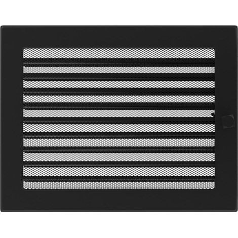 Lüftungsgitter 22x30 schwarz Jalousie