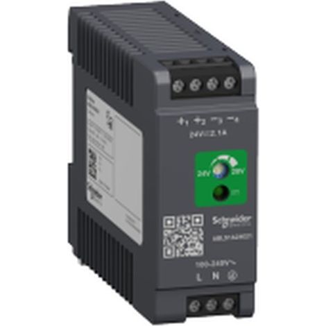 Modicon ABL - alimentation à découpage - 2,1A - 100à240Vca mono/biphasé - 24Vcc - ABLS1A24021