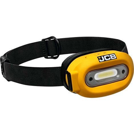 JCB LED Stirnlampe Kopflampe 260 Lumen Spritzschutz staubdicht Wiederaufladbar (1/5)