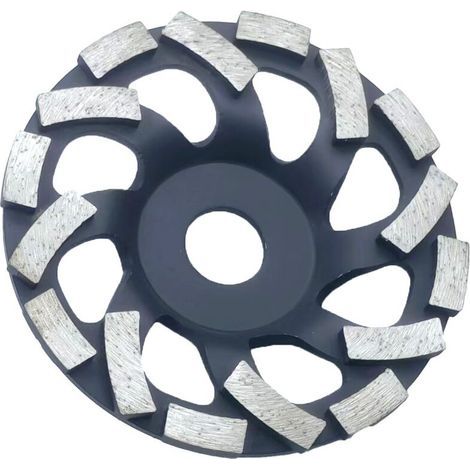Disque Diamant Abrasif 125 à Meuler le Béton. Meule Abrasive pour Poncer Béton, Pierre, Granit (1/4)