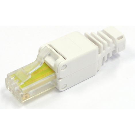 Connecteur RJ45 UTP 8P8C cat. 5e pour câble, sans outil, lot de 5 (1/2)