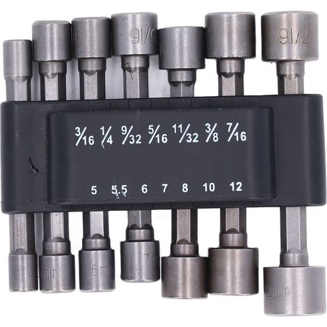 Perfection Nuts 14-teiliges Bohrer-Set, einfache Installation, leicht zu bedienen für elektrische Schraubendreher, 1/4 Zoll 40Cr Edelstahl DIY-Werkzeug.