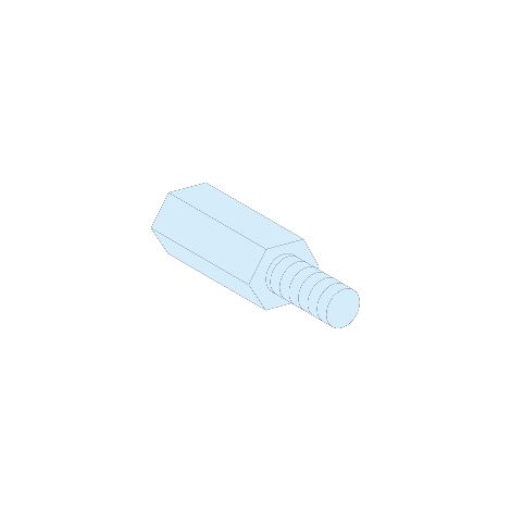 PrismaSeT G Active - Entretoise hexagonale - M5 - Haut.=55mm - lot de 4 - LVS03187
