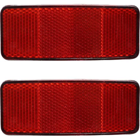 Bardusch-Réflecteurs avec Fixation par Vis 2PCS , Réflecteur pour Remorques, Tracteurs, Vélos, Réflecteurs Oeil de Chat, Réflecteur Rouge (1/5)