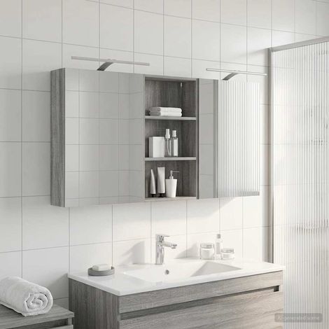 Juego de Muebles de Baño 3 pcs 140 x 14,5 x 70 cm