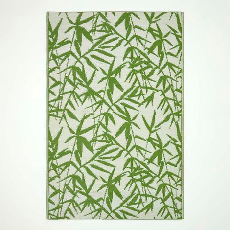 Tapis d'extérieur imperméable – Tapis de jardin réversible (résistant à la pluie et aux UV) – Vert – 80 x 120 cm – Convient pour l'intérieur et l'extérieur (terrasses et balcons) (1/5)