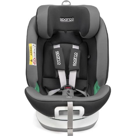 Siège auto enfant rotatif 360° iSize 40-150cm – Homologué ECE R129/03 – Isofix avec top tether – Appui-tête réglable 14 positions – Sparco