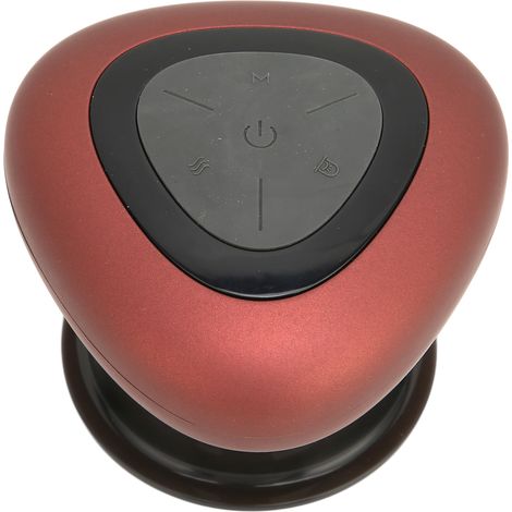 Appareil de massage électrique à ventouses, 4 vitesses, pression négative, compresses chaudes, Gua Sha, rouge (1/5)
