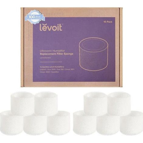 Filtres de rechange humidificateur - - Dual150/Dual200S/Classic300S/LV600S - Lot 10 - Blanc - Compatibles