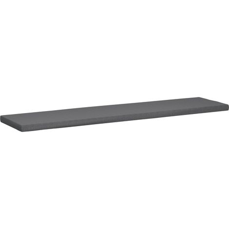 Coussin de siège extérieur pour banc de jardin Gris foncé 206x48x8 cm (1/5)