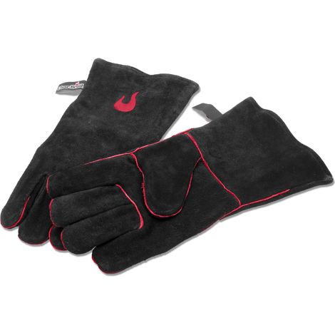 Char-Broil 140110 Guanti per Grigliare in Pelle, Neri, 33,5 x 17 x 1 cm (1/5)