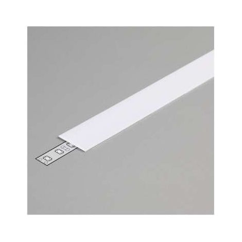 Diffuseur plat 19,2 mm pour profilé aluminium LED – Finition blanche – Longueur 1000 mm – Pour ruban LED 14 mm – Miidex Lighting (1/5)
