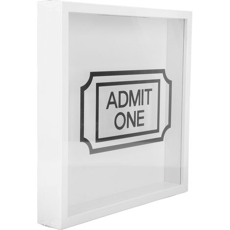 Boîte à souvenirs de voyage, cadre blanc, porte-billets, boîte de rangement avec fente pour pièces, style lettre (1/5)