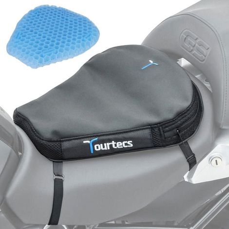 Coussin de Selle - Tourtecs M - Gel TPE - Antidérapant - Hydrofuge