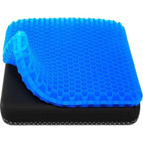 Gel Seat Cushion, Cooling Seat Cushion (Extra Large & Thick), Breathable Honeycomb Design, Office Chair/Wheelchair/Car Seat Cushion, 30 x 26 x 2 cm (1/5)