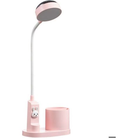 Lampe de Bureau avec Porte-Stylo de Chevet à Changement de Couleur Automatique, pour Enfants (Rose) - RWLampe de bureau