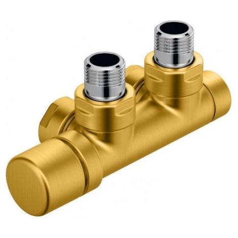 Kit Q LAITON robinetterie thermostatisable en H coude tête à gauche monotube / bitube - ACOVA 839310
