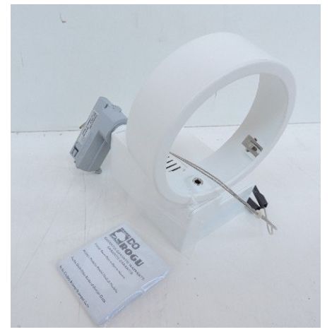 Projecteur halogène orientable blanc rail 3 allumages lampe AR111 G53 12V (non incl) transfo 230V intégré IP20 JUNON 003395