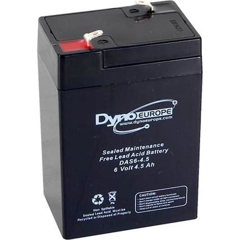 BATTERIE AGM VRLA PLOMB ETANCHE 6V - 4,5 Ah DYNO