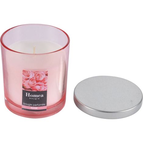 Bougie Parfumée Couvercle "Essentiel" 8cm Rose (1/2)