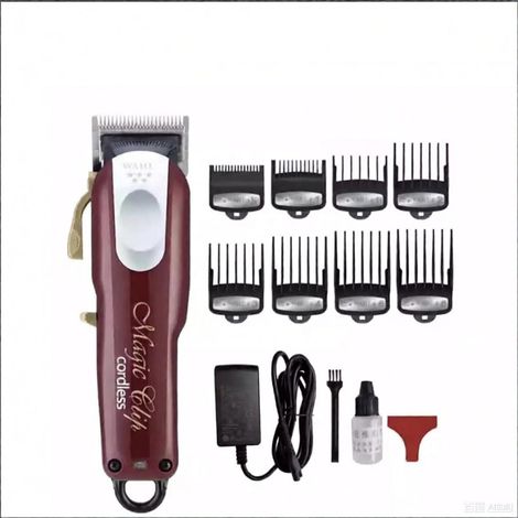 Tondeuse à cheveux professionnelle sans fil, kit complet avec sablots et accessoires (1/5)