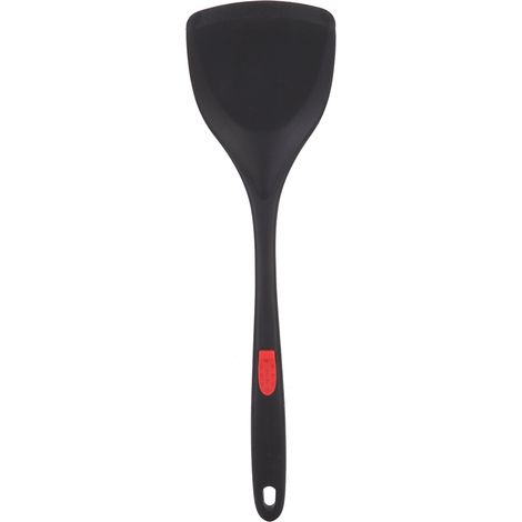 Hitzebeständiger Silikonspatel, langer Griff, rutschfestes Küchenutensil (Spatel) (1/5)