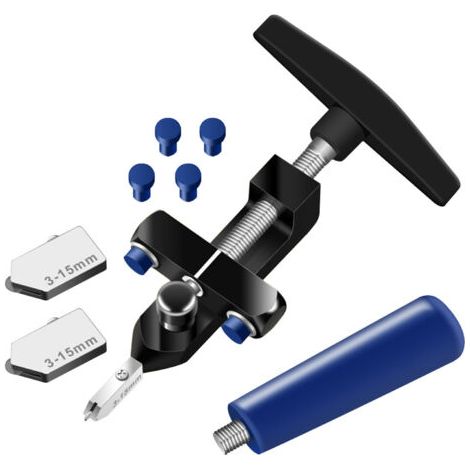 DEESSE SHOP-Tbest Coupes de Carreaux à Tabest, Coupe-carreaux de Verre 2 en 1 Coupe Manuelle 3 à 15 Mm Kit de Jeu d'outils de pour le Bricolage pour le Bricolage (1/5)