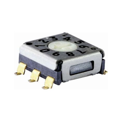 Commutateur de codage hexadécimal 0-9/A-F Knitter-Switch SMR 13016 Positions de commutation 16 1 pc(s) D73013 (1/2)
