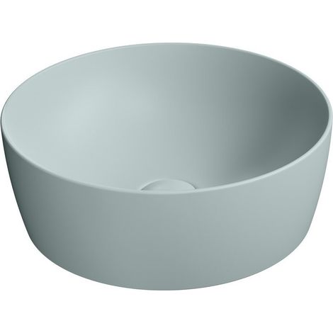 Vasque à poser NUBES en céramique dia 40cm, ghiaccio mat (1/4)
