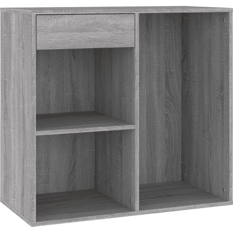 Maison Exclusive - Armario maquillaje madera contrachapada gris S