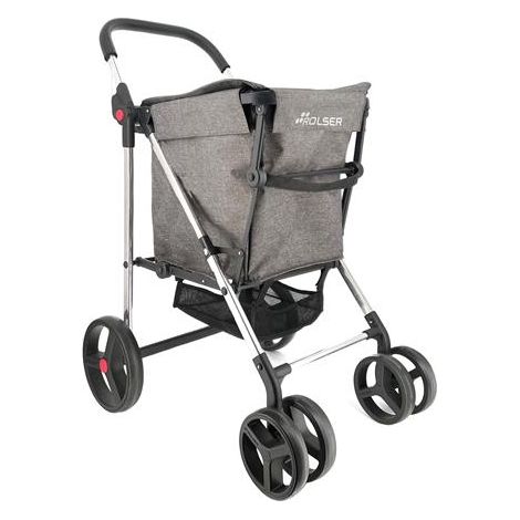 Carro compra  ROLSER Basket Tweed 4B gris 58l BAS007