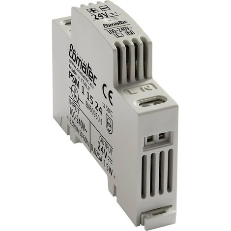 Comatec PSM1 15W fuente de alimentación riel DIN 24V DC domótica