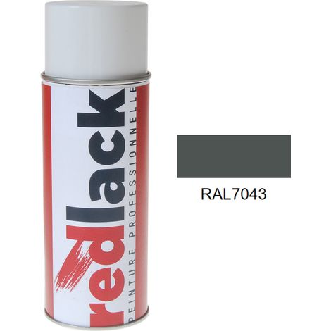 Bomboletta di Vernice spray 400ml – RAL 7043 – Grigio traffico B – lucida – multisuperficie – Redlack