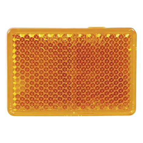 SPOTLIGHT CATADIOPTRE RECTANGULAIRE ADHÉSIF RÉFLECTEUR RECTANGULAIRE, CATAPHOTE - COLORIS : ORANGE - DIMENSIONS : 57X39MM - FO