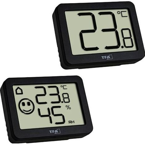TFA Dostmann Thermo-hygromètre noir 95.2020.01 (1/5)