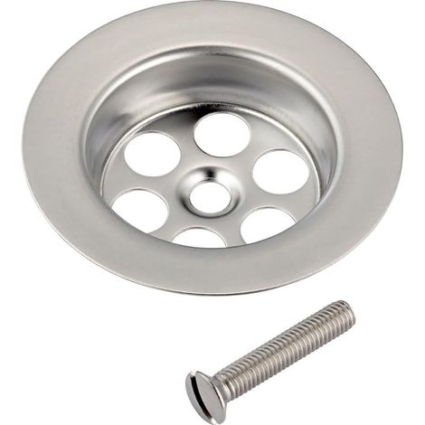 Grille d'Évier Inox Ø 70 mm Type "Gattinara"-Rosace de Bonde 1 1/2" avec Vis Longue M6 x 70 mm-4397194-Crépine à Visser pour Cuisine (1/5)