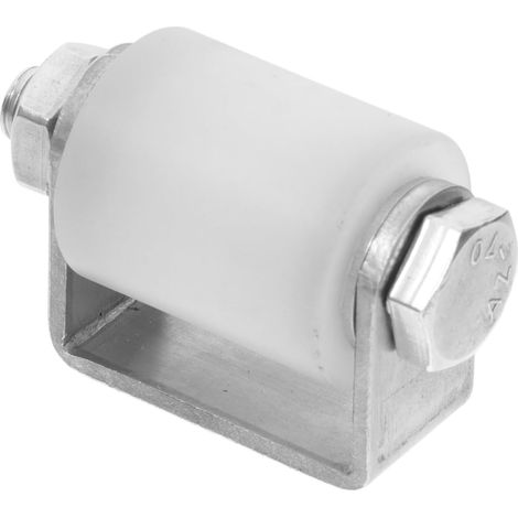 Guide Porte Coulissante Rouleau En Acier Inoxydable Pouces Avec Roulements Silencieux Support IntéGré Pour Portail Coulissant Plat Stable Et Mouvement Fluide 2.36X1.57X1.10 Pouces (1/5)