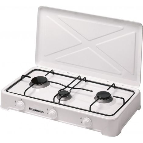 Fornello Ravanson K-03T a gas 3 fornelli 4000W Bianco [K-03T]