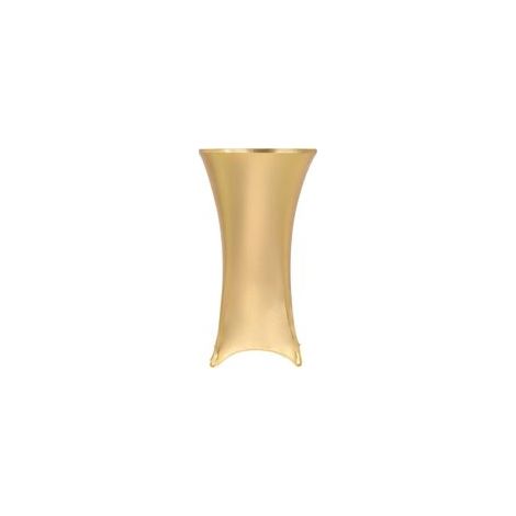 2 tovaglie elasticizzate dorate 80 cm - Crezuo
