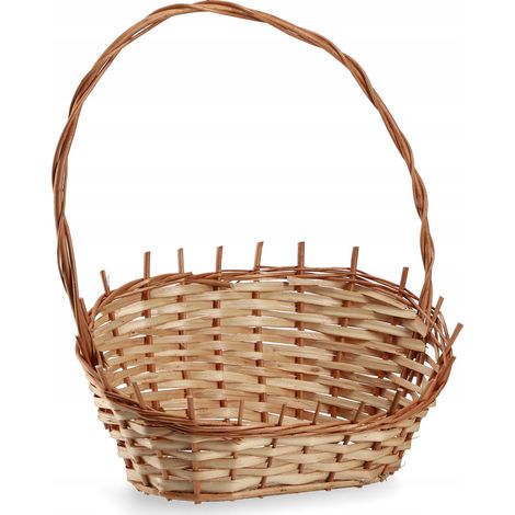 KADAX Geschenkkorb, Weidenkorb, Henkelkorb, Natürlich, Klein