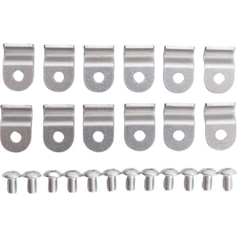 Fascetta stringitubo in acciaio inox, 3/16 di pollice, con vite, tubo flessibile universale multiuso per camion Street Rod. (1/4)