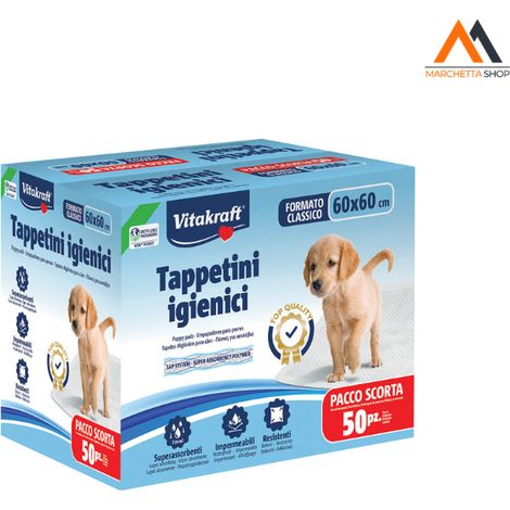 Tapis hygiénique pour chien et chat 60 x 60 cm