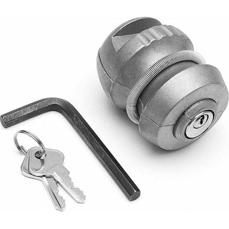 ALLIANDISTrailer Parts Hitch Lock Ball Lock universel Coupling Tow Caravane Alloy Antivol pour attelage de remorque (1/4)