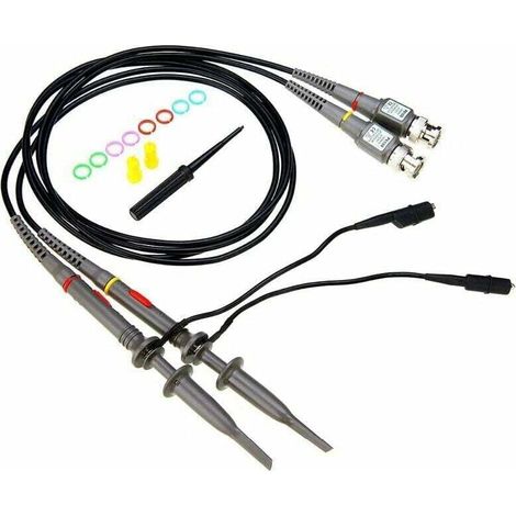 P6100 100 MHz Oszilloskopsonde mit komplettem BNC-zu-Minigrabber-Testleitungssatz (1/4)