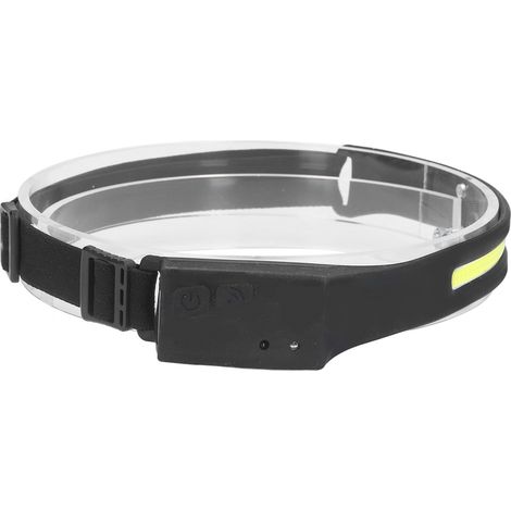 Lampe frontale puissante 350 lumens USB rechargeable, étanche IPX4, éclairage large 230°, idéale pour randonnée, camping et course nocturne