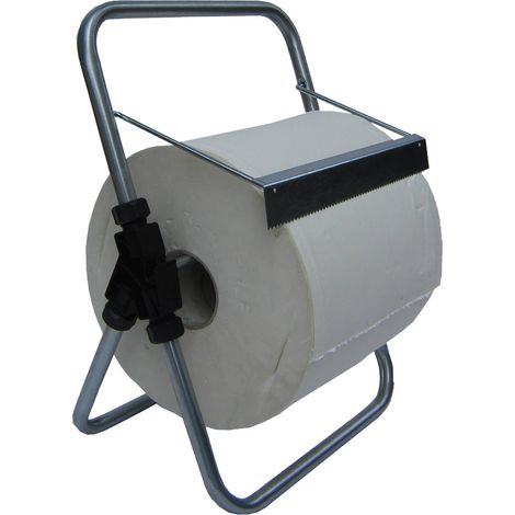 Porta Rotolo a Cavalletto da Banco per Carta Asciugamani Multiuso 30 cm in Acciaio 8055E Agrati