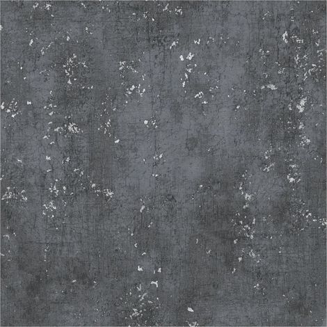 Stone tile wallpaper wall Profhome 378404 non-woven wallpaper slightly textured stone look matt black 5.33 m2 (57 ft2) (1/5)